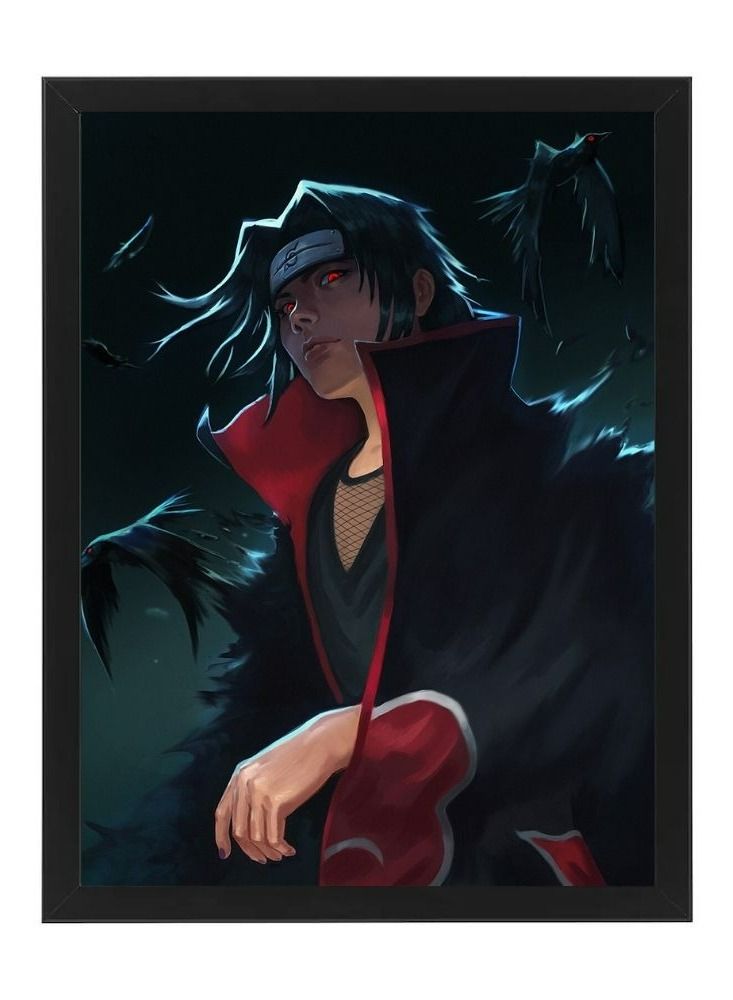 RKN Digital Wall Art Poster Frame Itachi Uchiha 30X40 cm - Image 2