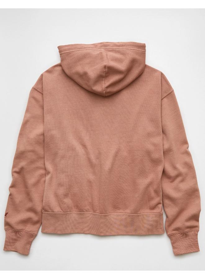American Eagle Logo Graphic Drawstring Pullover Hoodie  - Image 4