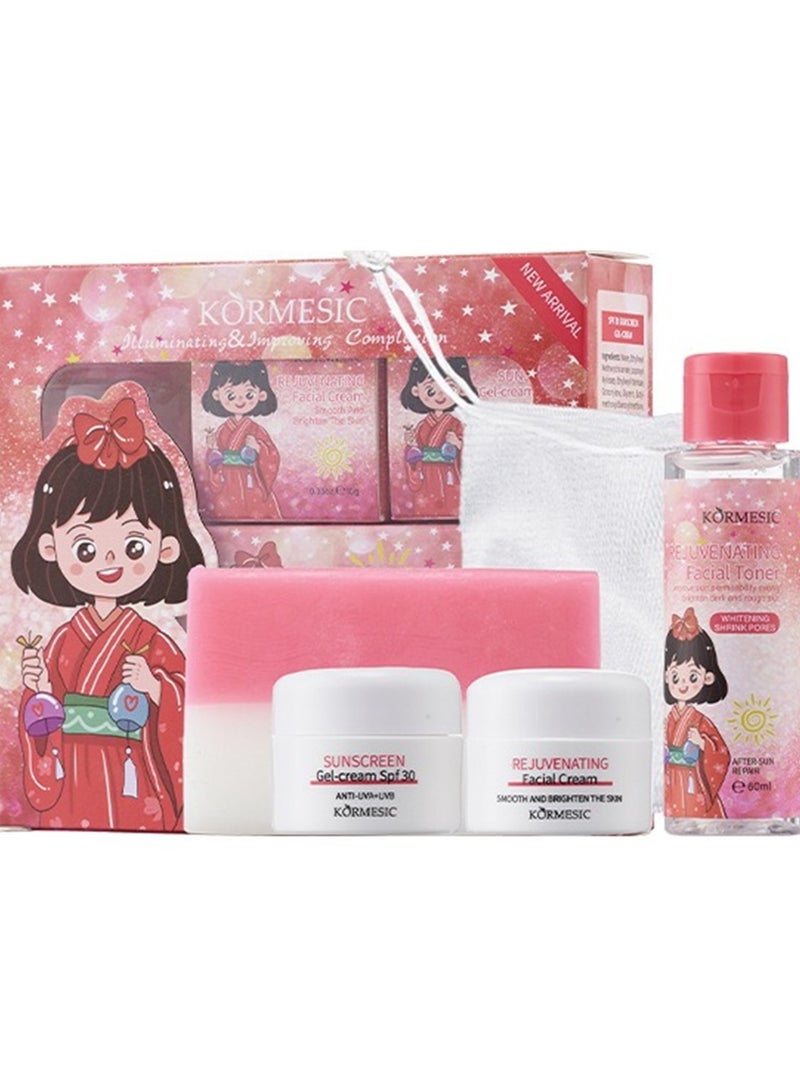 Kormesic ترطيب مجموعة العناية بالبشرة تنظيف لطيف ، تشرق البشرة ، سيارة يومية - Image 1