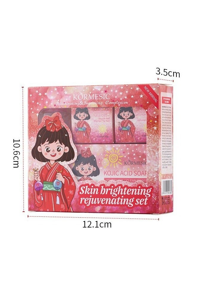 Kormesic ترطيب مجموعة العناية بالبشرة تنظيف لطيف ، تشرق البشرة ، سيارة يومية - Image 2