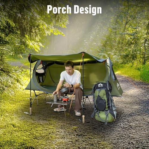 Night Cat Pop-up Camping Tent: 1 Person Tent Waterproof Instant Easy Setup Tunnel Tent Fits for Camping Cot (Excluded) - Image 4