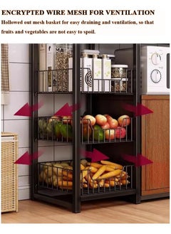 AGD Kitchen Storage Cabinet with Door and Shelves, Wooden Microwave Oven Stand, Free Standing Storage Shelves for Kitchen Bathroom Home Living Room 80x30x80cm - Wooden Color  - Image 5