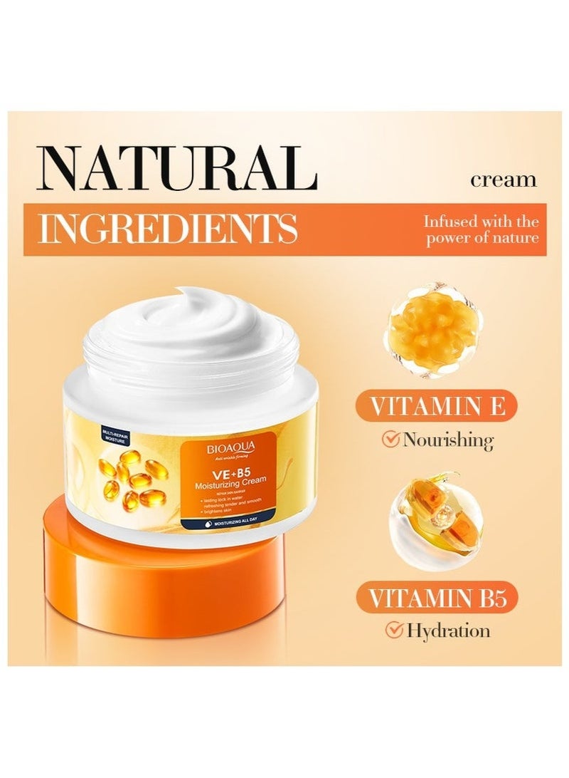 BIOAOUA Vitamin E B5 Moisturizing Multi-Repair Nourishing Face Cream - Deep Nourishment and Repair, Suitable for All Skin Types - Image 3