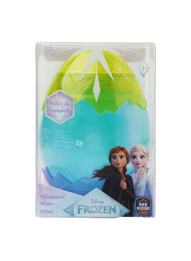 Disney FROZEN عجينة لامعة شفافة مجمدة 420 مل | عجينة ناعمة وسلسة | لعبة تخفيف التوتر بدون فوضى | زرقاء | العمر 3 سنوات فما فوق - Image 2