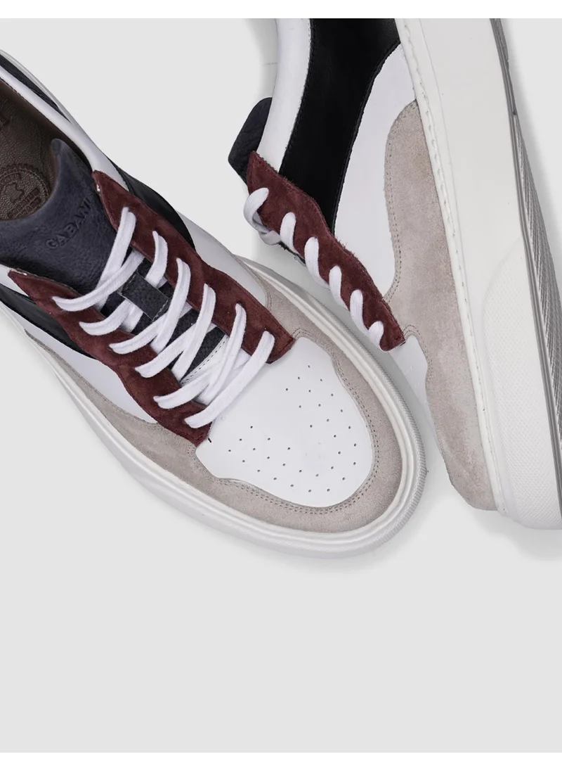 Cabani Beige-Black Lace-Up Men's Sneaker