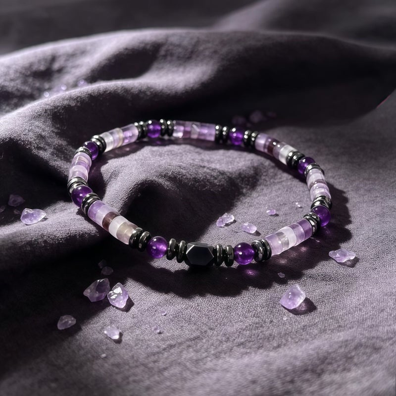 Gui Yi Qi Xing Gaiyi Qixing Natural Stone Bracelet - Geometric Design, Unisex, Travel Souvenir - Image 4