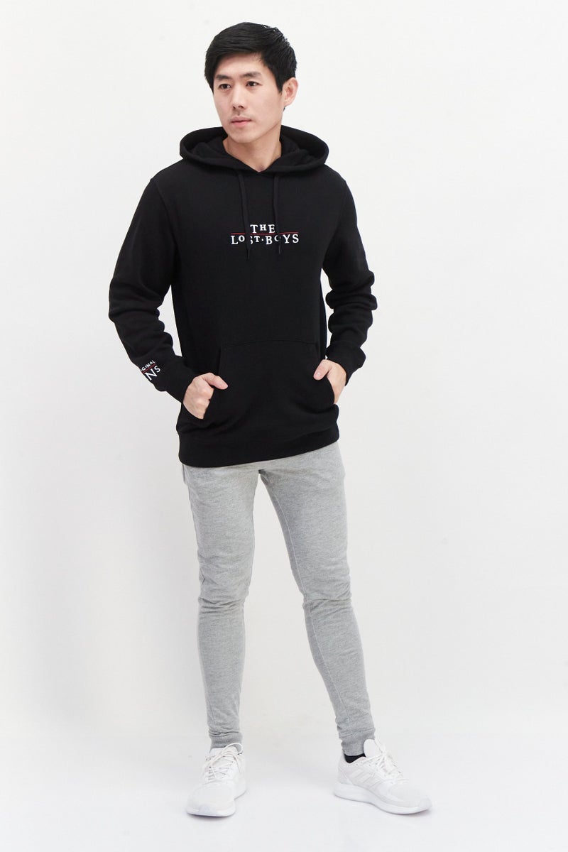 VANS Men Sportswear Fit Long Sleeve Outdoor Hoodie, Black - Image 3