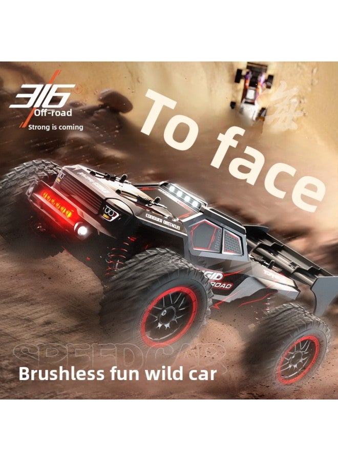 Beast SG316 Remote Control Brushless High-speed Off-road Vehicle 1:16 Scale Professional Climbing Car Remote Control Four-wheel Drive Toy-Color:Sg316max+color Box [brushless Version]