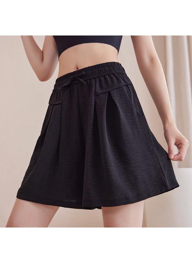 Generic - Plus Size Women's Sports Shorts Women's Chubby Girl Casual Anti-exposure Running Yoga Loose Bodybuilding Shorts For 200kg - Image 1