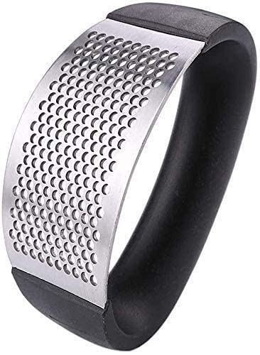 KHEDU FAB Khedu Fab Stainless Steel Garlic Presser Garlic Press Crusher for Kitchen Ginger Presser for Kitchen Garlic Crusher for Kitchen Black Pack of 1 - Image 2