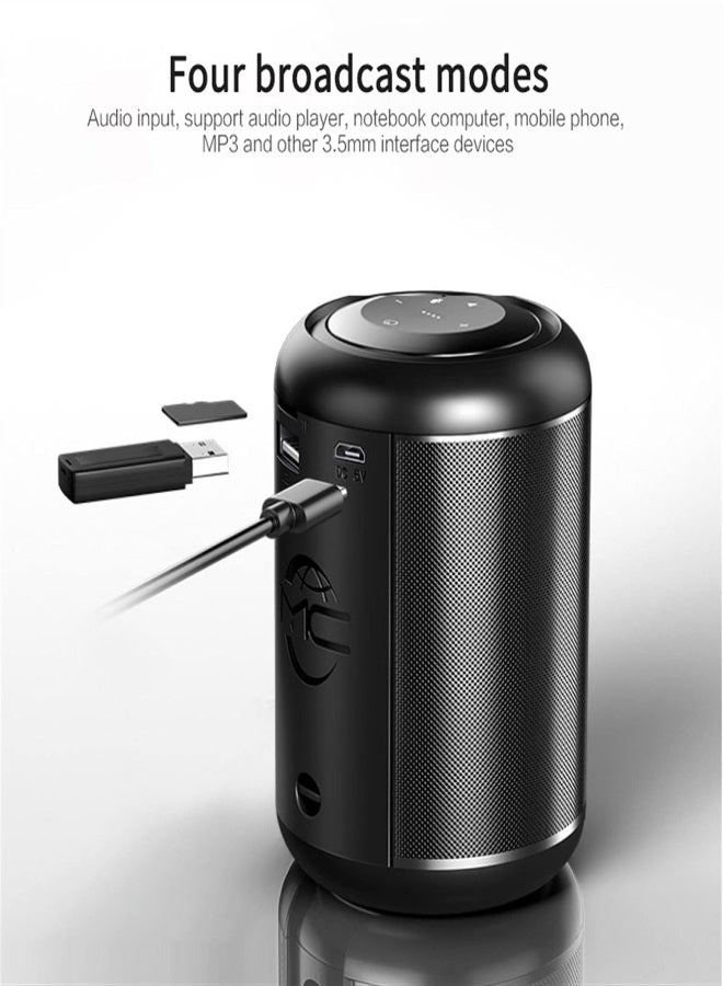 MC V8 Portable Bluetooth Speaker Wireless 3D Stereo Waterproof Outdoor 20 Hours Playtime TWS Speaker for Home and Party - Image 5