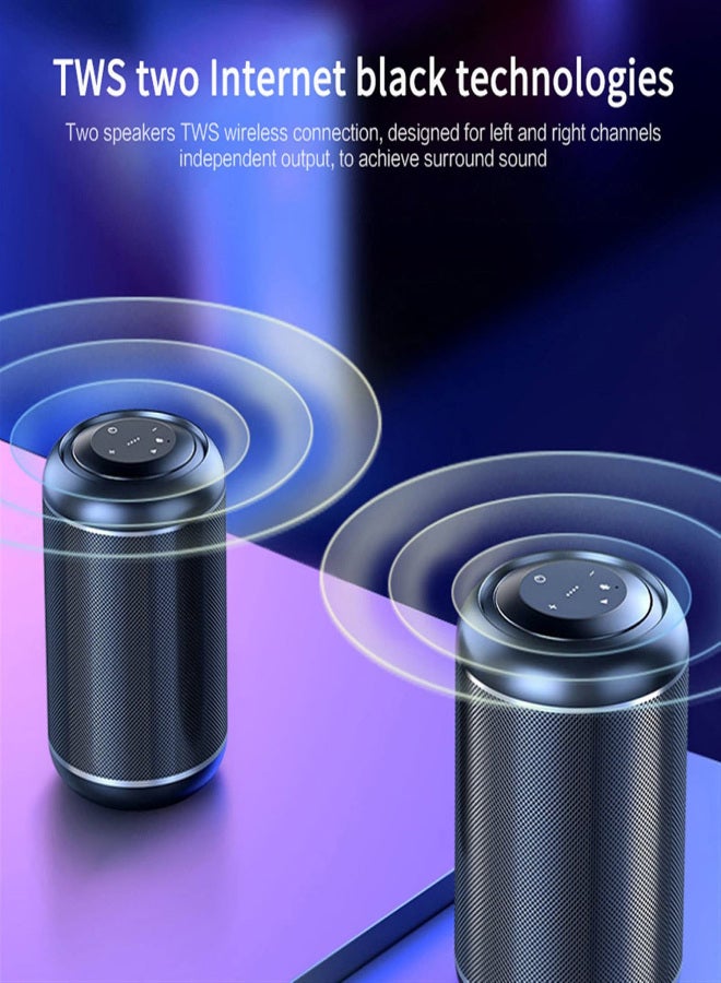 MC V8 Portable Bluetooth Speaker Wireless 3D Stereo Waterproof Outdoor 20 Hours Playtime TWS Speaker for Home and Party - Image 3