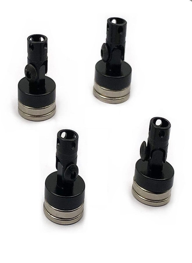 FainWan 4PCS RC Magnetic Body Post,Alloy Magnetic Stealth Invisible Body Shell Mount Column Compatible with H-S-P Red-cat Hi-Moto Tra-xxas SCX10 4WD 1/10 RC Car (Black) - Image 3
