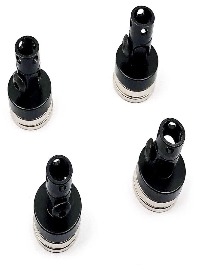 FainWan 4PCS RC Magnetic Body Post,Alloy Magnetic Stealth Invisible Body Shell Mount Column Compatible with H-S-P Red-cat Hi-Moto Tra-xxas SCX10 4WD 1/10 RC Car (Black) - Image 5