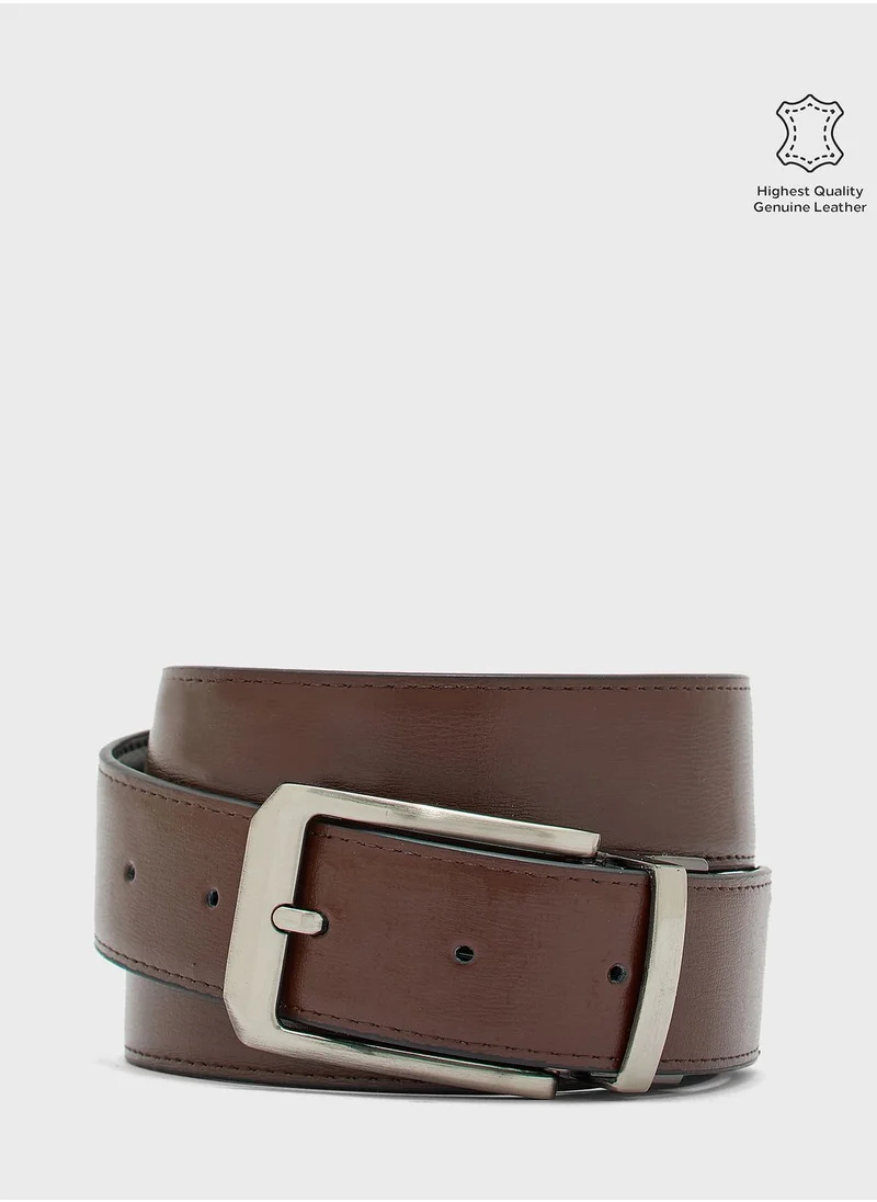 Robert Wood Genuine Leather Formal Belt