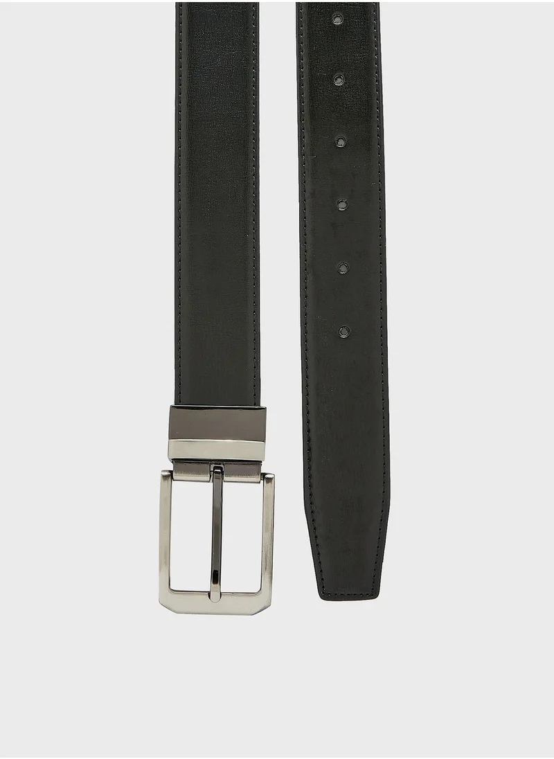 Robert Wood Genuine Leather Formal Belt