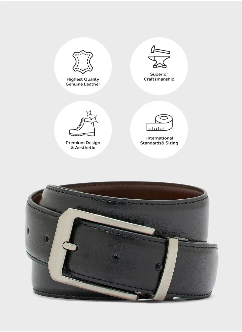 Robert Wood Genuine Leather Formal Belt