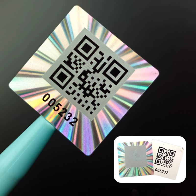 dose not apply dose not apply 120pcs Hologram QR Code Labels Tamperevident Security Seal StickerWarranty Void Tamper Proof Labels with Unique Sequential Serial Numbering1X1 inch 