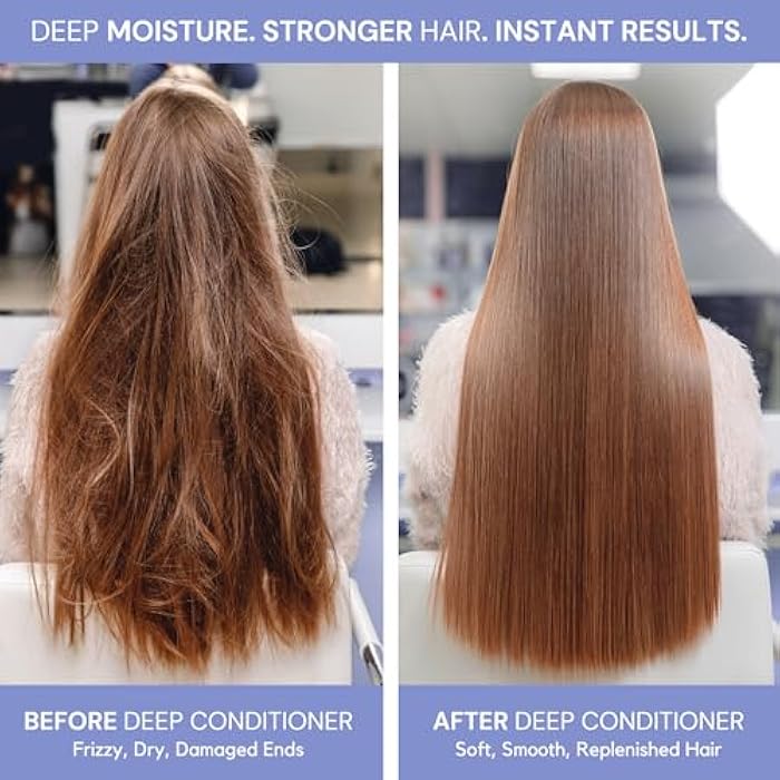 SIMPLY SMOOTH Xtend Keratin Deep Conditioner – Lightweight Hydrating Hair Mask for Dry, Damaged, Color-Treated, Curly, and Keratin-Treated Hair – Frizz Control, Repair, Softness, Shine, 8.5 oz - Image 5