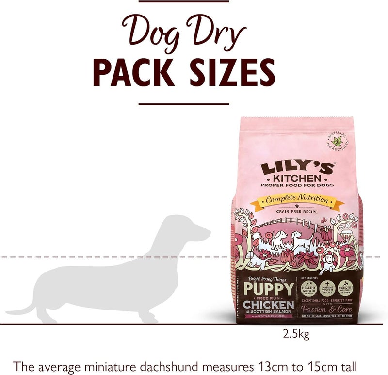 Lily's Kitchen Puppy Recipe with Chicken, Salmon & Peas Dry Food - 2.5KG - Image 5