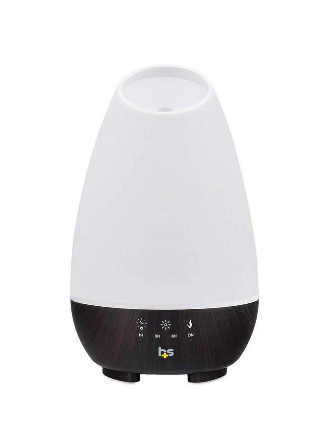HealthSmart Essential Oil Diffuser Cool Mist Humidifier And Aromatherapy Diffuser Fsa Hsa Eligible With 500Ml Tank For Large Rooms Adjustable Timer Mist Mode And 7 Led Light Colors White  - Image 1