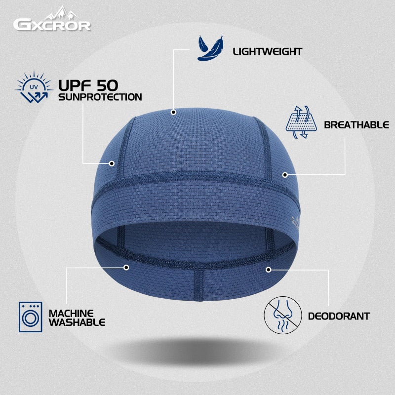 GXCROR 3 Pack Cooling Skull Cap with Sweat-Wicking & Anti-Odor Technology Quick-Dry Helmet Liner for Cycling Motorcycle - Image 3