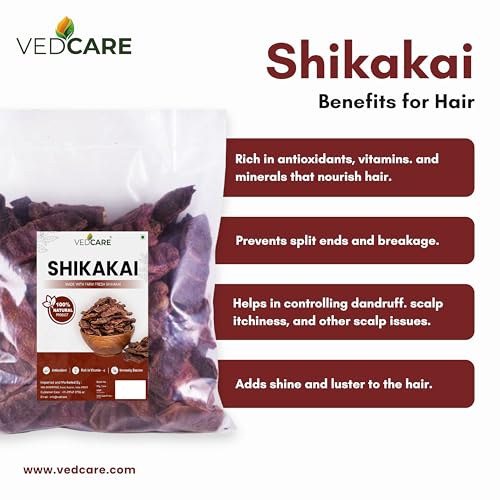 Vedcare Dried Shikakai/Acacia Concinna for Hair (Whole) | Natural (400 grams) - Image 4