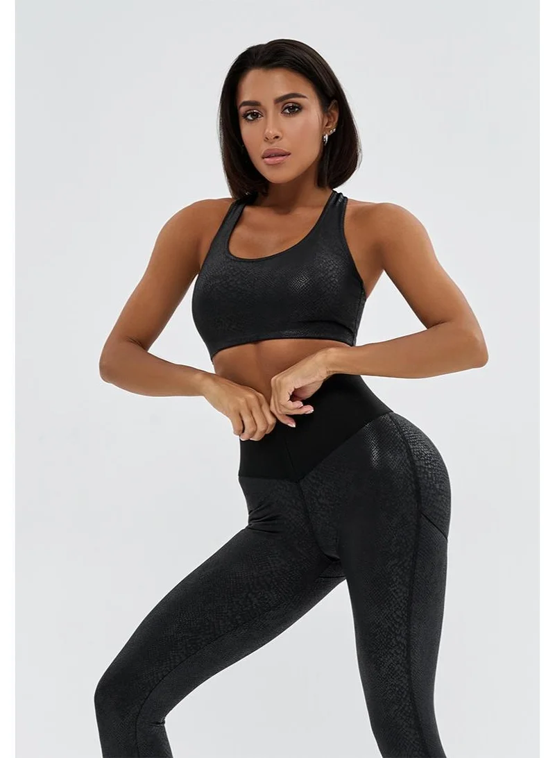 Bona Fide Push-Up Corsage "Snake" Corsage Snake High Waist Tummy Control Leggings for Women for Women | Best Price UAE