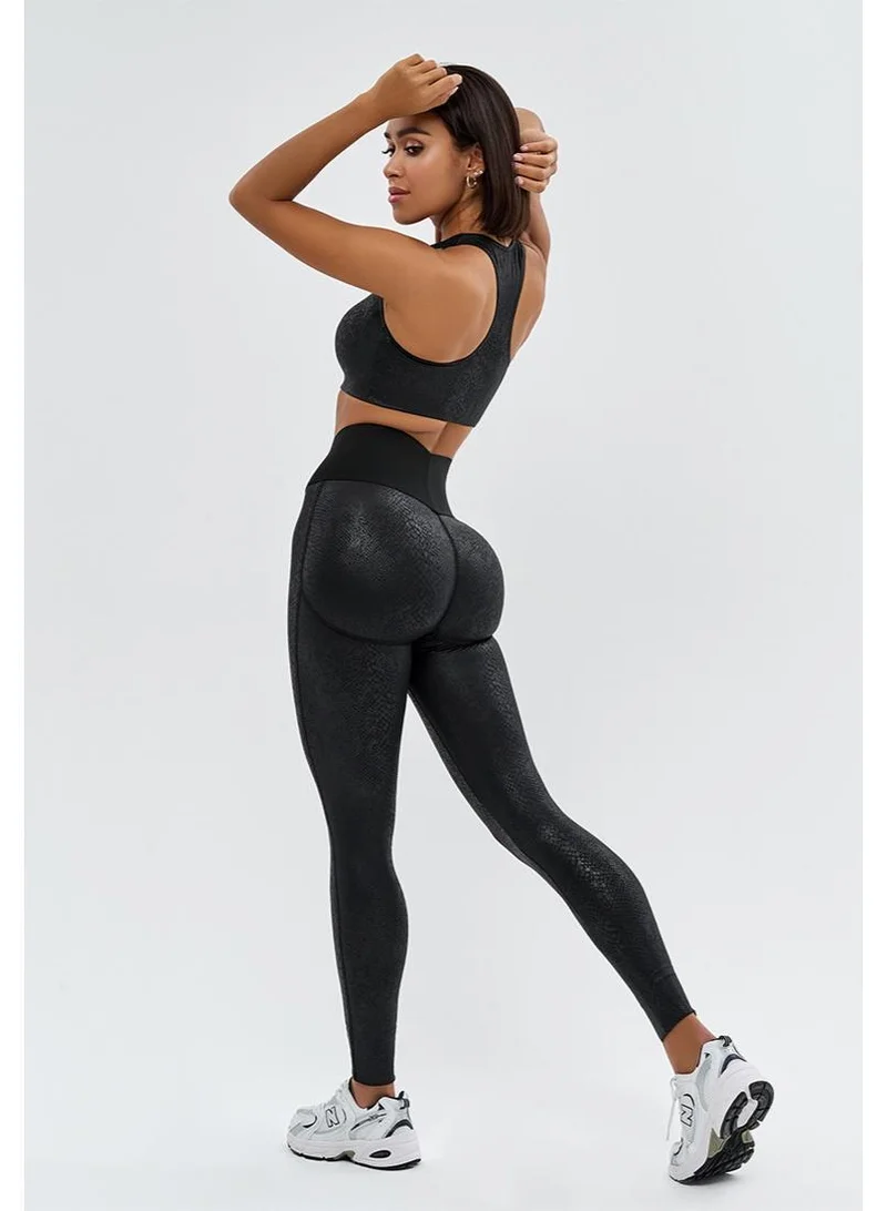 Bona Fide Push-Up Corsage "Snake" Corsage Snake High Waist Tummy Control Leggings for Women for Women | Best Price UAE