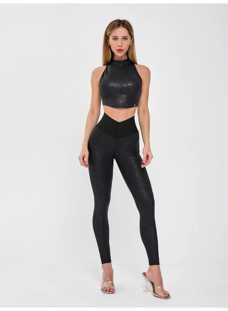 Bona Fide Push-Up Corsage "Snake" Corsage Snake High Waist Tummy Control Leggings for Women for Women | Best Price UAE