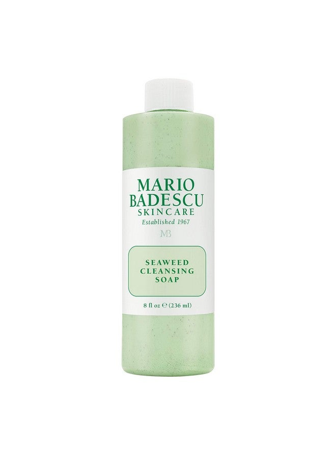 MARIO BADESCU صابون غسيل الأعشاب البحرية من أريو بادسكو لجميع أنواع البشرة ؛منظف كريمي يقشر بلطف ؛مصنوع من حبيبات الأعشاب البحرية ومستخلص عشب المثانة 8 أونصات سائلة - Image 2