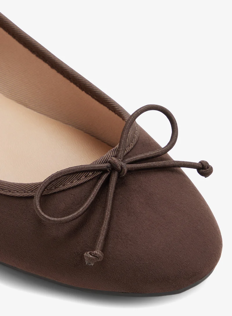 Call it Spring DARK BROWN Hunny Ballerinas for Women | Best Price UAE