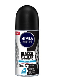 Nivea NIVEA MEN B&W INVISIBLE FRESH DEO ROLL 50ML 