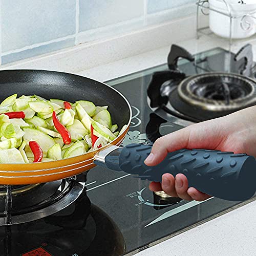 P-Plus International Silicone Trivet Mat Pot Holder Hot Pads for Table Trivet for Hot Dishes Non-Slip & Heat Resistant Modern Kitchen Hot Pads for Pots & Pans (Peacock, Pack of 4) - Image 4