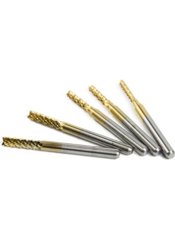 Profisher Titanium Coated Tungsten Steel Cnc Milling PCB Cutter 1.5 - 3.1.75MM  - Image 3