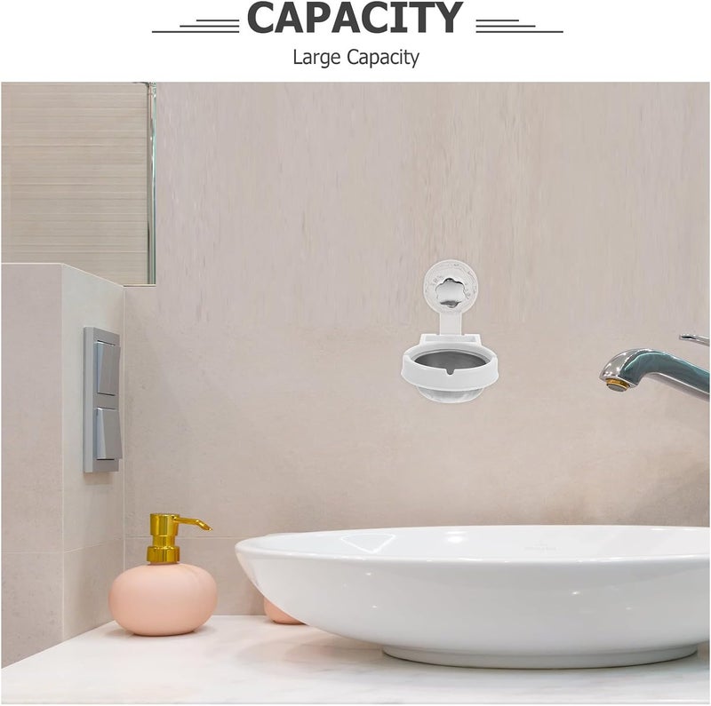 Wall Mounted Stainless Steel Ashtray No Drill Portable Windproof Ash Holder for Bathroom Home Office Indoor Use White - Image 3