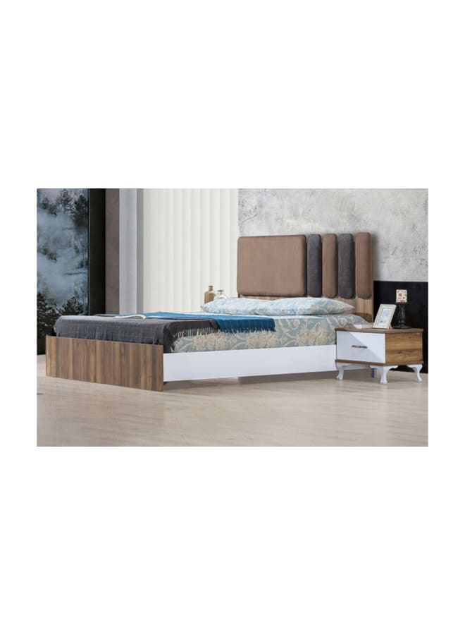 RA-BD05 سرير 204×165×110سم - بني