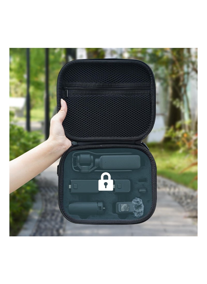 KASTWAVE - Hard Shell Carrying Case for Osmo Pocket 3, Portable PU Protective Bag for DJI Osmo Pocket 3 Creator Combo Camera Accessories with Shoulder Strap - Image 1