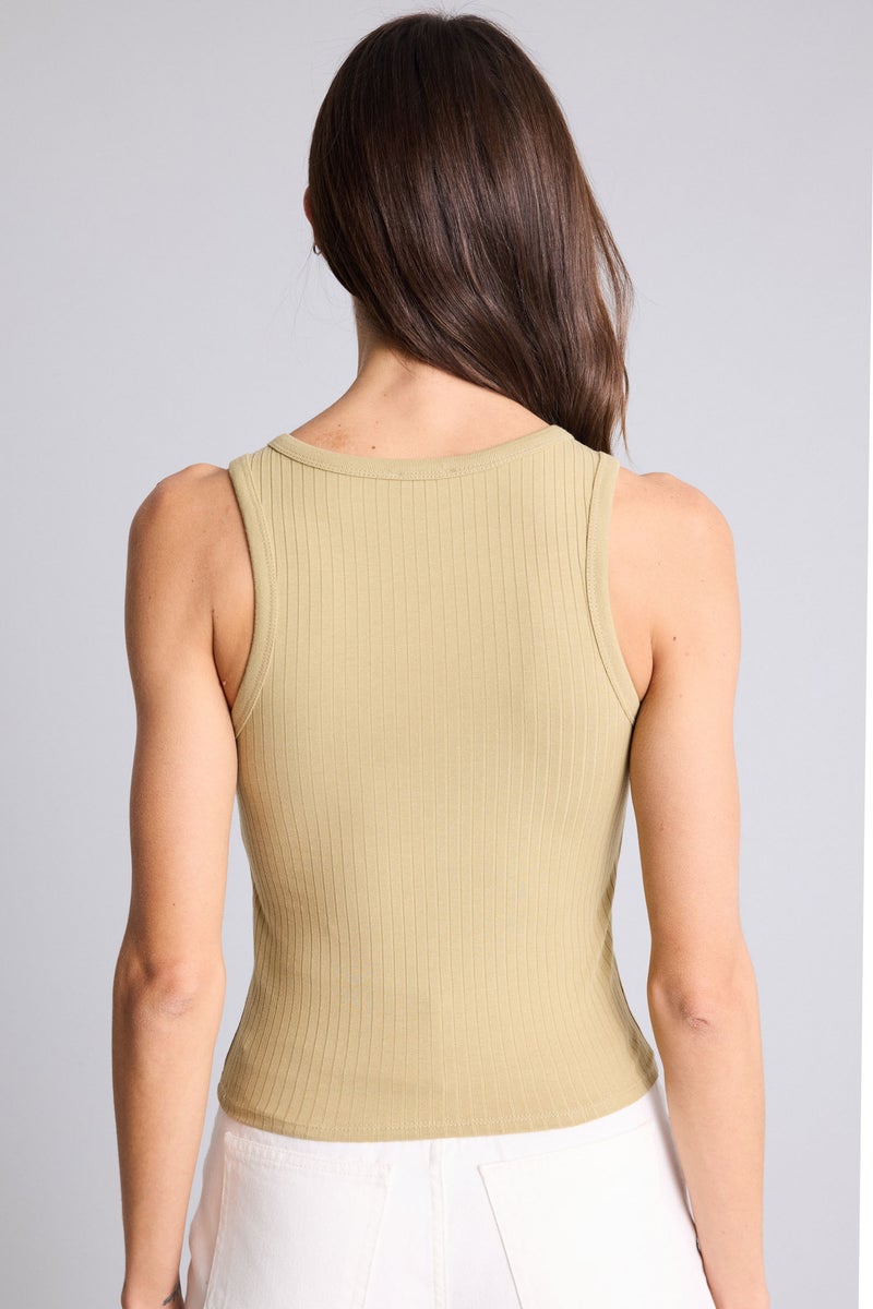 DeFacto Beige Woman Slim Fit Camisole Halter Collar Tank Top Casual - Image 5