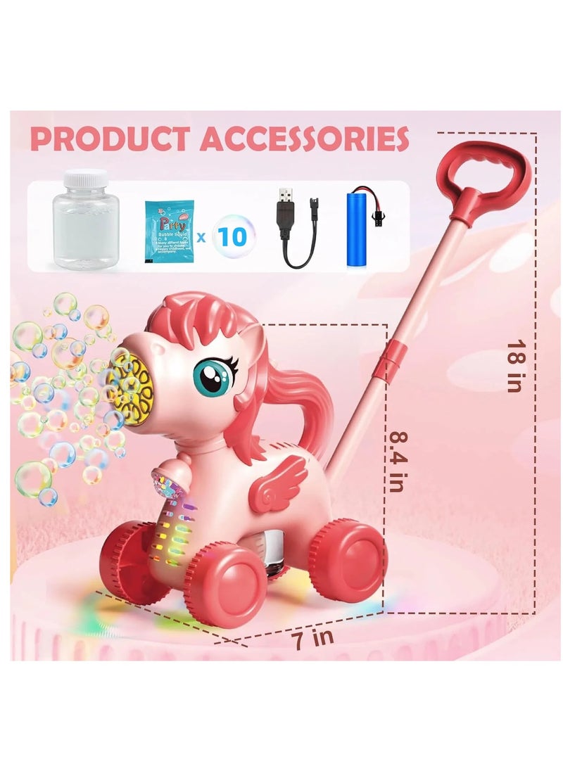 SukkarKids Bubble Lawn Mower for Kids Toys Age 3 4 5 Year Old: Unicorn Bubble Machine for Toddlers, Backyard, Travel, Party, Outdoor Toddler Toys, Birthday Gifts for Toddler Girls  - Image 5