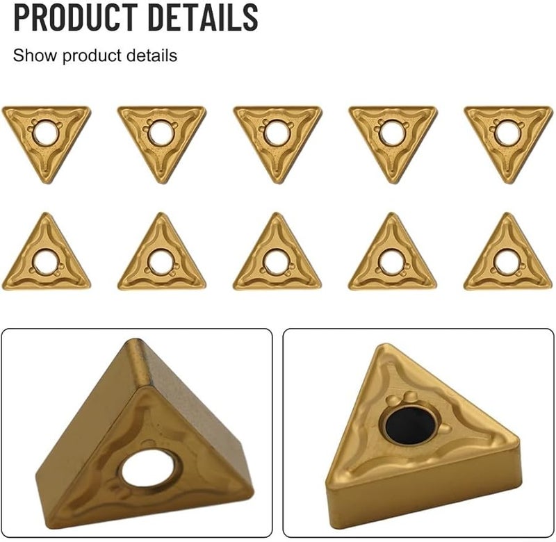 TNMG160408 MA Carbide Turning Inserts 10PCS For Semi Finishing And Finishing CNC Lathe - Image 3