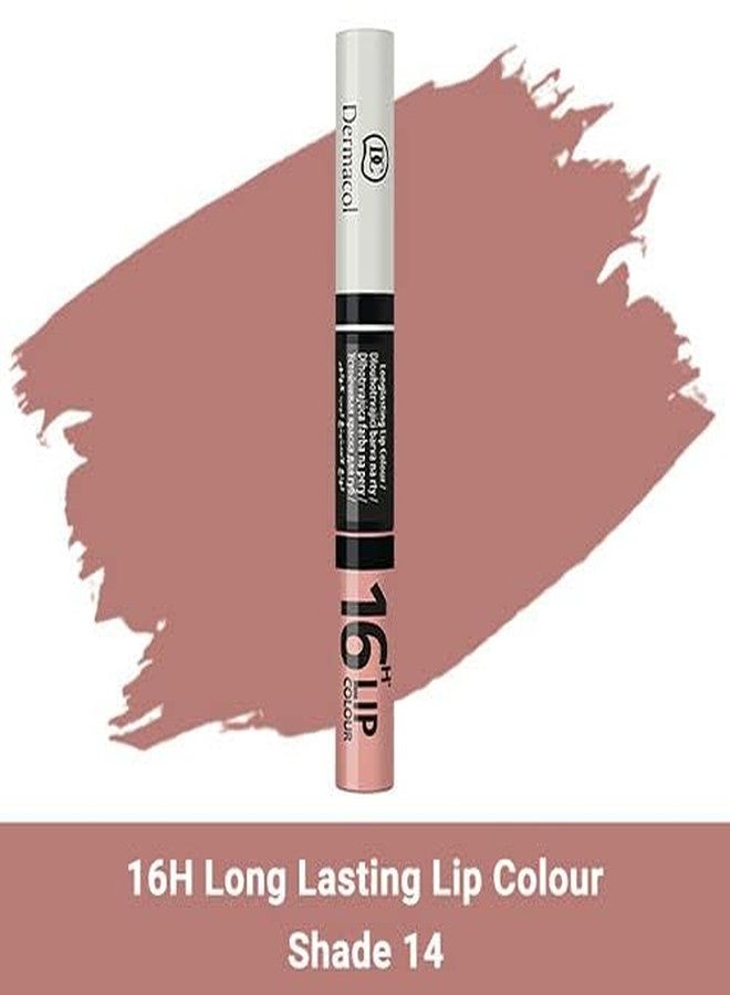ديرماكول لون شفاه يدوم 16 ساعة - لون شفاه يدوم طويلاً رقم 14 - Image 3