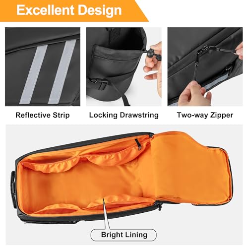 HODRANT Waterproof Under Seat Bag Compatible with Honda Ruckus 2010-2024 Scooter, Cling to Side Frame Box Scooter Under Seat Storage Organizer with Shoulder Strap for Motorcycle Accessories, Bag Only - Image 4