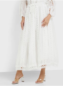 Khizana Top & Skirt Set With Lace Trim  - Image 4