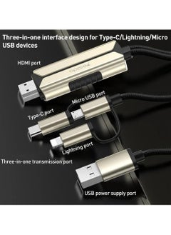 Yesido Lightning to HDMI Cable 2m HM14 to Type C  - Image 2