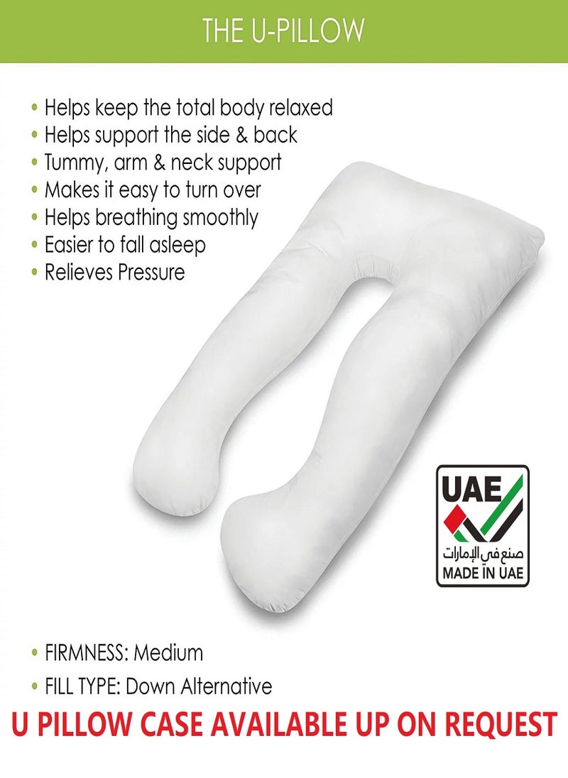 بلوبيري وسادة حمل على شكل حرف U، جودة فائقة، وسادة أمومة، دعم كامل للجسم 130×70 سم - Image 3