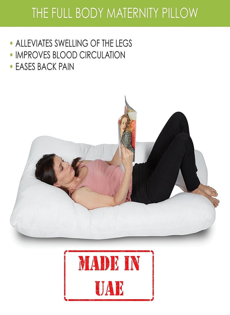 بلوبيري وسادة حمل على شكل حرف U، جودة فائقة، وسادة أمومة، دعم كامل للجسم 130×70 سم - Image 4