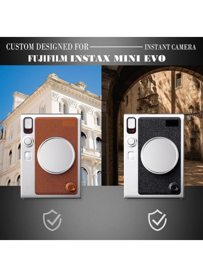 MJZ Lens Cap for Fujifilm Instax Mini Evo, Fuji Mini Accessories for Fuji Instax Mini Evo Lens Cover, Anti-Scratches Aluminium Alloy Lens Protective Cover for Fuji Instax Mini EVO Instant Camera Accessories, Mini Picture Frame, Mini Photo Album (No Camera) - Image 5