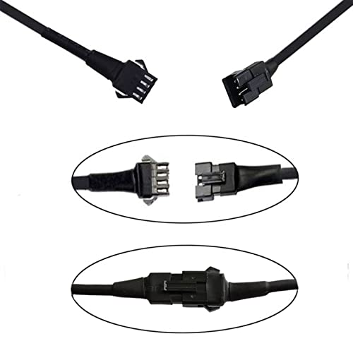 JXOFROAD 2PC 24in+2PCS 36in+2PCS 48in RGB LED Extension Cable, Extension Cords Wire for Motorcycles Led Strip Light,Rock Lights - Image 4