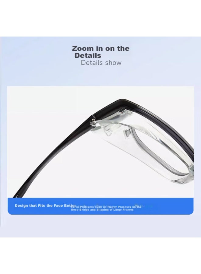 Boshide Boshide Anti-fog Goggles For Men And Women, Moisture-proof, Pollen-proof, Postoperative Protection, Post-cataract Surgery Special Glasses, Transparent Black  - Image 5